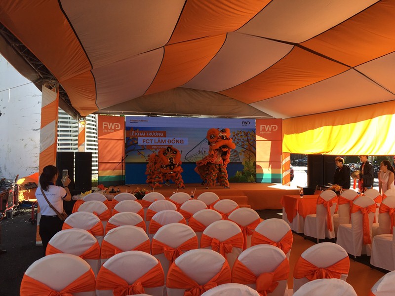 Dịch vụ cho thuê màn hình led, nhà bạt, dù che sự kiện tại Lâm Đồng