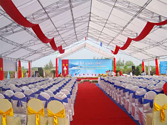 Cung cấp, cho thuê hệ thống Dù, nhà bạt không gian.